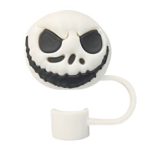 Couvercle de paille en silicone à motif 3D (1 pièce)