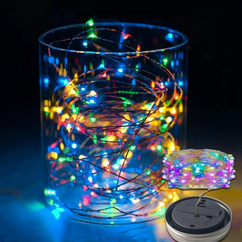 Solcellsburklockinsats med 20 LED-lampor, 6-pack