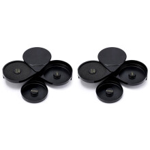Ustensiles de bar, compartiment sel et compartiment sucre, coffret de 2 pièces