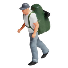 1:87 Scale Mountain Climbing Figurines-Men s Big Green back
