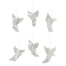 Christmas Angel Ornaments Gold Silver 6pcs