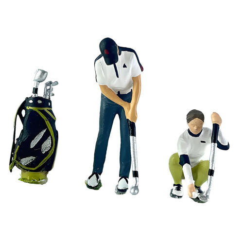 Figurine de joueur de Golf modèle 1:64, figurine Miniature-Combo
