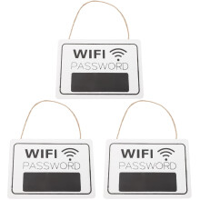 3 darabos fehér WiFi jelszójelző készlet