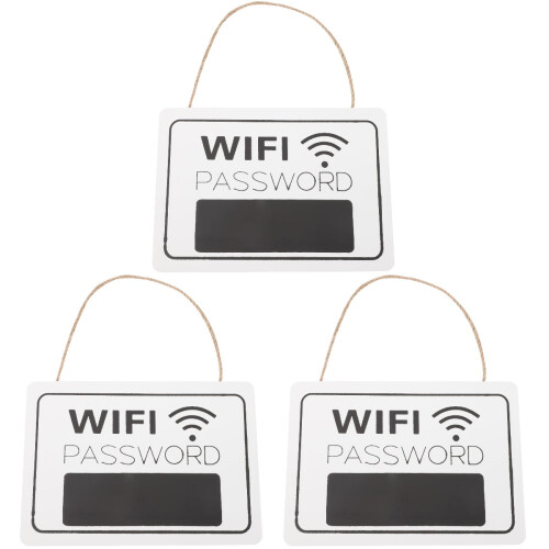Wiszący znak hasła WiFi, 3 szt.