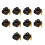 Graduation Cap Gift Box Set 4 Color Option For-new black 10 1
