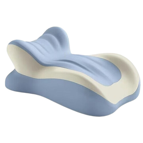 Comfortable Milk Silk Pillow For Adults Support Head-Blue 1