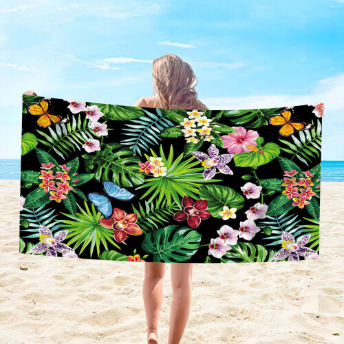 Toalha de praia de microfibra LWZWM 30x59 polegadas