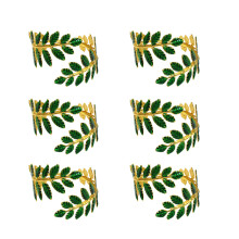 La feuille verte moderne inspire les ronds de-feuilles vert doré