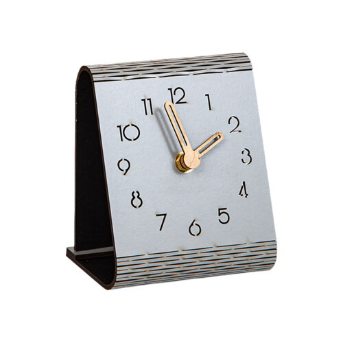 Analog Table Clock,Decorative Mantels Desk Shelf Clocks-Gray