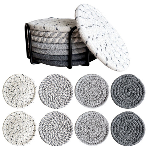 Napperons FloHua style bohème, lot de 8