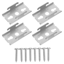 Supports de tringle à rideaux en fer, doubles, lot de 6