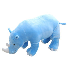 Coussin en peluche rhinocéros de dessin animé - 3 tailles disponibles