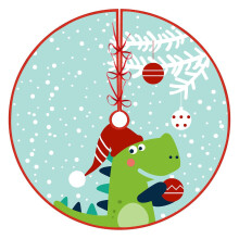 Jupe de sapin de Noël courte en peluche 91 cm