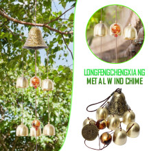 Carillon éolien en métal, décoration intérieure et extérieure, 60 cm