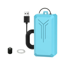 ABS Plastic USB-aangedreven-Blauwe luchttoevoersteen tra