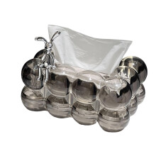 Multi Functional Plastic Napkin-Transparent gray Bring bunnys