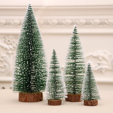 Mini sapin de Noël artificiel de 10 cm avec socle en bois