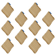 Elegantes Getränkeuntersetzer-Set mit Baumwollquasten,-Beige 10