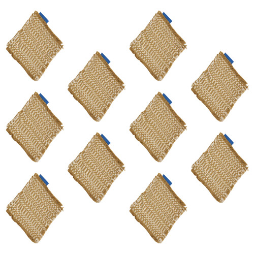 Set de table artistique en coton tissé avec pompons,-Beige 10