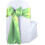 Housse de chaise avec nœud papillon vert (50 pièces) 1