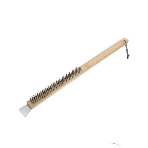 Resistant Metal Pizza Cleaning Tool With Integrated Blade And