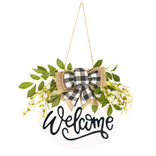 Welkom deurhanger voordeur krans decoratie