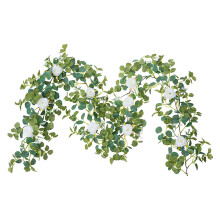 Guirlande de Noël en rotin pour décoration murale extérieure, 2 m