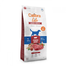 CALIBRA DOG life cibo secco per cani anziani taglia media manzo fresco 12 kg