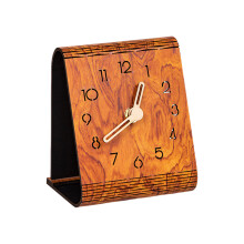 Table Clock Desk and Shelf Clocks None Ticking-Huanghuali color