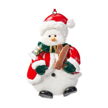 Décorations de Noël vintage bonhomme de neige pour sapin (6 pièces)