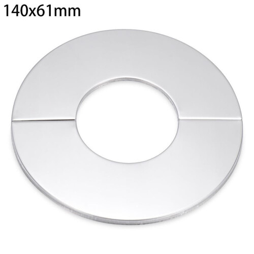 Cache-robinet décoratif en acier inoxydable 140 x 61 mm
