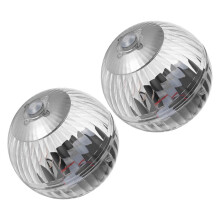 Lot de 2 lampes solaires flottantes décoratives LED pour piscine