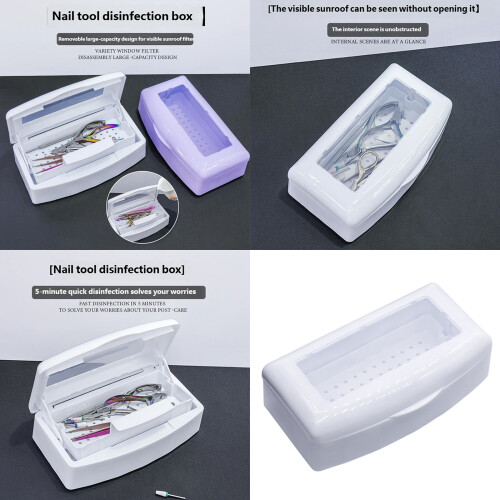 Kunststoff-Nagelinstrumente, Desinfektionsbox,-Schwarz 2