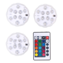 Projecteur LED RGB Grundig avec télécommande (lot de 3)