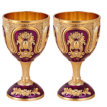 Pack Of 2/1 Elegant European Style Zinc Alloy-2 Golden Pu.rple