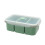 Food Grade Silicone Bentos Box Voedselopslagcontainer-Groen 3 1