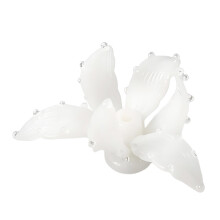Irissen Bloem Design Glas Wierook Stokhouder Decoratie Voor-Wit