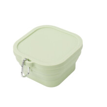 Draagbare handige siliconen maaltijdbox, ideaal-Groen 750 ml