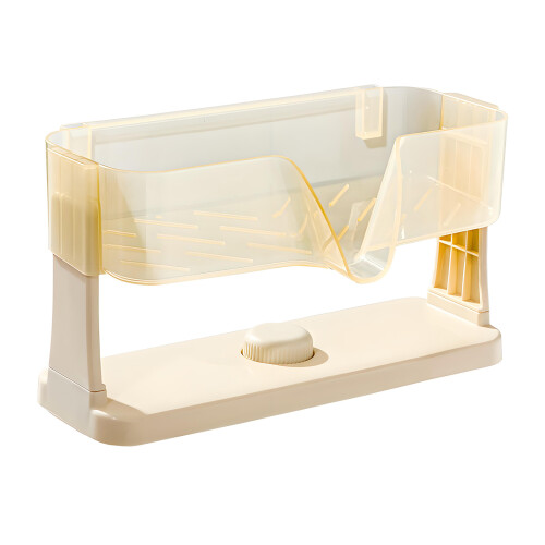 Multifunctionele keukengootsteenorganizer met-crème kleur