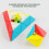 Speed Cube Pyramid,3x3x3 Stickerless Frosted Triangle Puzzle Magic Cube 2