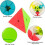 Speed Cube Pyramid,3x3x3 Stickerless Frosted Triangle Puzzle Magic Cube 5