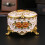 Decorative Round Accessory Organizers Featuring-golden white 6