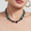 Contemporary Beaded Layering Necklace Irregular-blue ling gray 5
