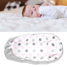 Baby-Nestabdeckung 19,7 x 33,5 Zoll Grauer Rand Pink Star