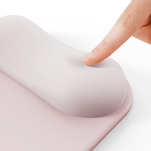 Ergonomic Double Supports Gels Wrist Rest Mouse Pad With-Black 1