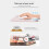 Ergonomic Double Supports Gels Wrist Rest Mouse Pad With-Black 3