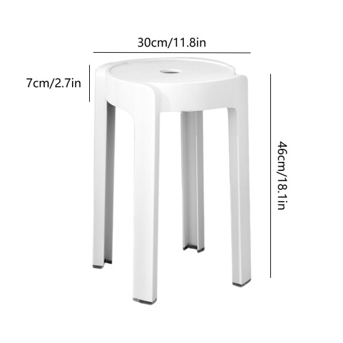 Tabouret à pieds hauts Home Chairs 45 cm, empilable et léger 2