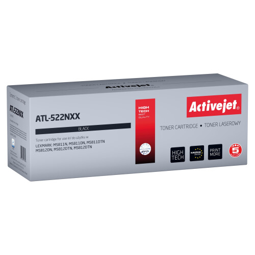 Activejet-toner til Lexmark 52D2X00 ny ATL-522NXX