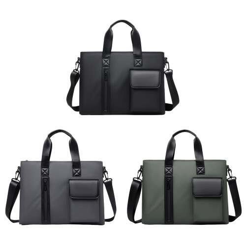 Schulter-Laptoptasche, leichte und dennoch geräumige-Grau 1