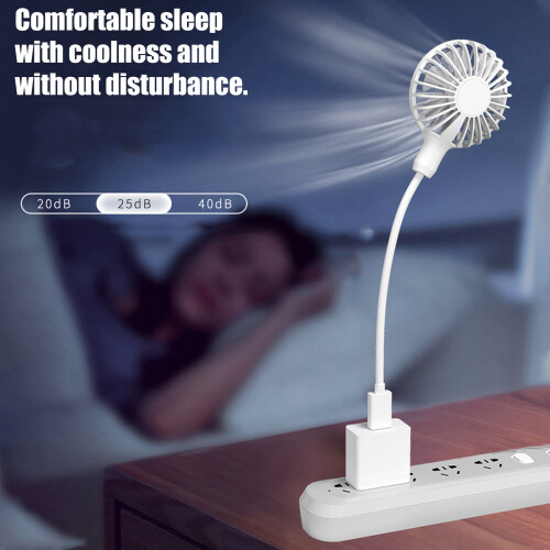 7 Blade Portable USB Table Fan With Flexible Stand Speed 1